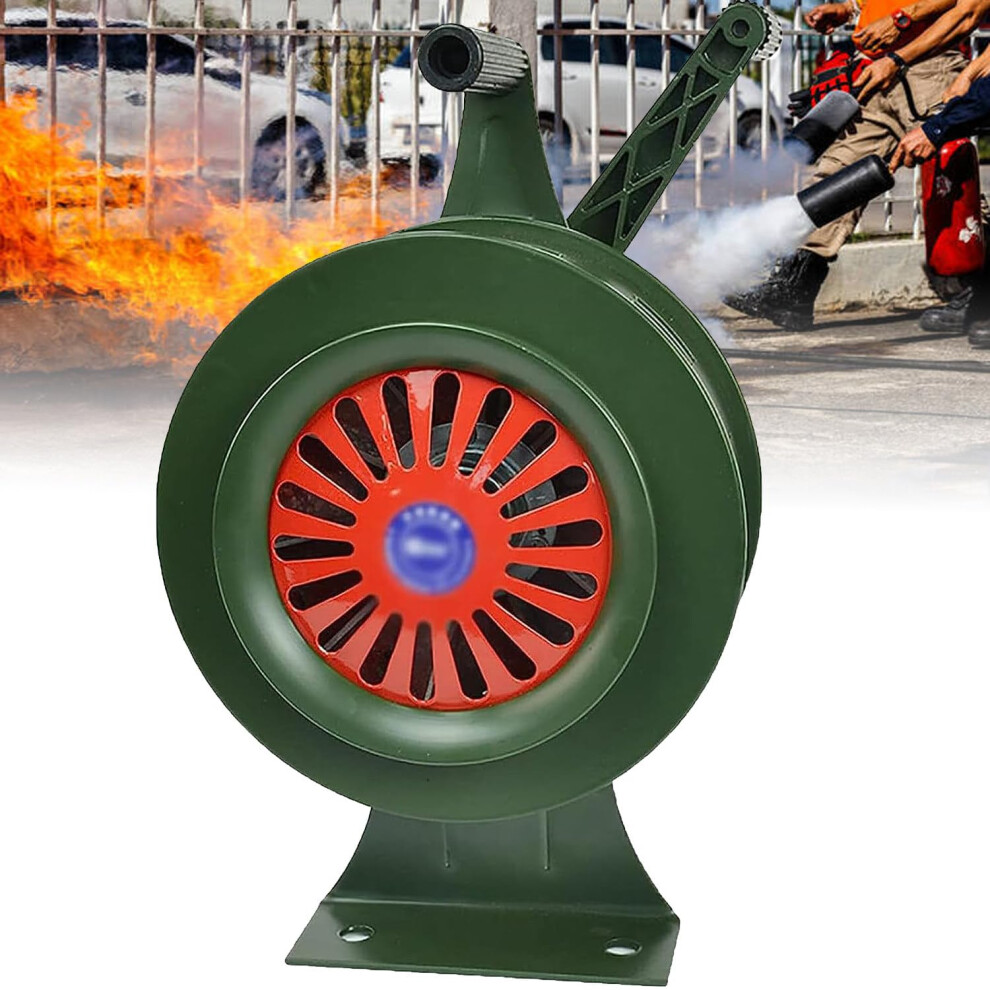 Metal Hand Crank Siren, Loud Manual Emergency Alarm For Outdoor Safety And Crowd Control 9092120091571