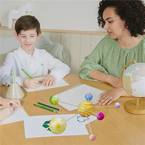 Solar System Project Kit, PlanetModel Crafts 112 Mixed Sized Polystyrene Spheres Balls for School Science Projects