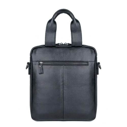 Leather Mens Briefcase with Organized Storage, Slim Cowhide Shoulder Bag for Work 2