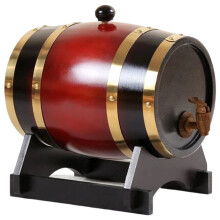 1.5 Wooden Whiskey with Stand&Bung&Spigot Wine Whiskey Dispenser for Cocktail Storage A