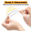 50 Pack Plastic Protractor, 6 Inch Clear Protractor for Geometry, School, Office 3