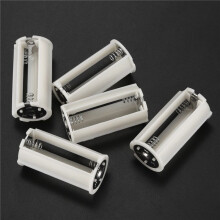 Serial Connection Cylindrical 3x 1.5V AA Battery Plastic Holder 20 Pcs