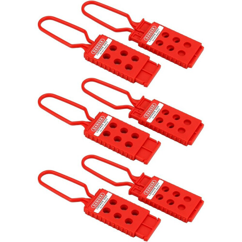 6 Moraillons de Consignation de Sécurité Industrielle en Nylon pour Cadenas 2