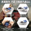 2-Pars Glad Hands-Kit med 12 Gummitätningar, Aluminium Glad Hand 5