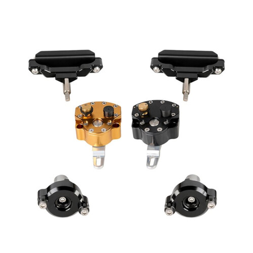 Motorcycle Steering Damper for   ZX-25R ZX-4R Stabilizer Steering Damper Buffer Mount A 1