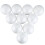 100 X Christmas Decoration Modelling  Polystyrene Foam  Sphere 10cm---White 5