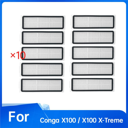 10 Stück Filter für Conga X100 / X100 X-Treme Staubsaugerfilter 2
