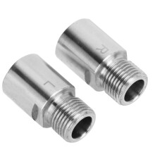 Pedalerweiterungen 20 mm Chromoly-Stahl Paar für Mountainbikes Silber