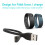 Replacement USB Charging Cable for Fitbit Flex and Force, Fast Charger Cord for Activity Wristband 5