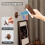 2 Pack Solid Wood Wall Sconces Rechargeable Night Lamps 360 Rotation Dimmable Touchable Wall Reading Lights for Bedside 5