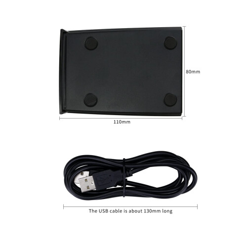 USB 125kHz ID Card Reader for Access Control, Fast Accurate Reading and Compact Desktop Design 1