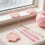 Portable Crochet Set With Storage Bag Pink Handle For-Clear 3