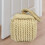Functional Decorative Door Stop Cotton Linen-dark blue white 5