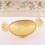 Luxuriöse goldene Perlen Metall-Servierplatte, ovale Form, 4