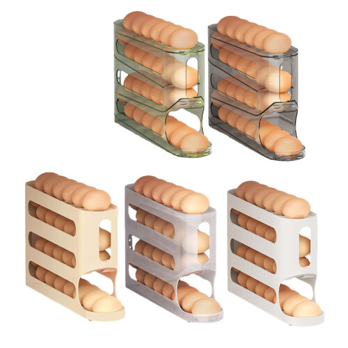 Plastic Eggs Organizers With Individual Slots Holds 12 Eggs-1 1