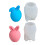 2Pcs Easter Rabbit Eggs Shape Silicone Molds Heat Resistant-A 2