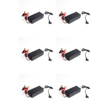 6X 14.6V 10A Iron Phosphate Battery Charger for 12.8V 4S Scooter Car Solar Storage Charger EU Plug