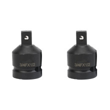 2X Adaptador de Vaso de Impacto de 3/4 A 1/2, Convertidor de Vaso, Adaptador para Herramientas de Reparación de Garaje, Bicicleta y Coche, 1 Pieza
