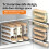 Refrigerator Eggs Tray 4 Level Slide Out Rack Prevents-3 3