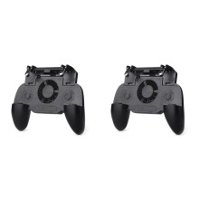 2X Mobile Gaming Controller with Cooling Fan for PUBG Trigger Joystick Gamepad for Smartphone