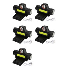 5X Lampe Frontale Rechargeable pour Casque de Soudage, Lampe Frontale Polyvalente avec Support de Montage, Gradation Automatique, Phare Puissant