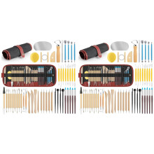 2X Pottery Tools for Sculpting,Clay Tool Kit for Carving,Ceramic Tool Set for Modeling,Ceramics Tools Kits