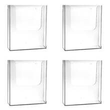 4X Porta-Cartas Organizador de Correspondência Gancho de Montagem Na Parede Acrílico Decoração para Casa e Escritório