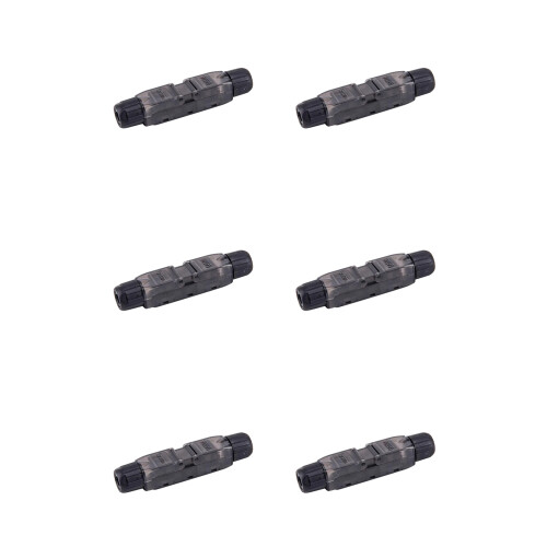 6X RJ45 Cat6A UTP LAN Cable Tool-Less Extension Connector Network Extender Junction Adapter Connection Box