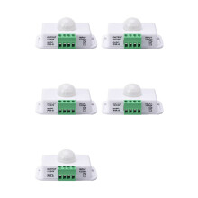 5X Rilevatore di Movimento un Infrarossi PIR, Interruttore del Sensore di Movimento Della Luce di Striscia 12V-24V, per Armadio da Cucina con Scale