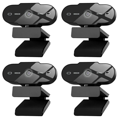 4X Webcam 1080P  PC USB Camera 1080P Camera Professional HD Web Cam with Microphone