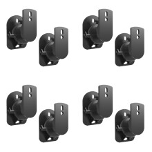 8PCS Speaker Mount Wall Bracket Stand Surround Holder Adjustable Swivel and Tilt Angle Rotation