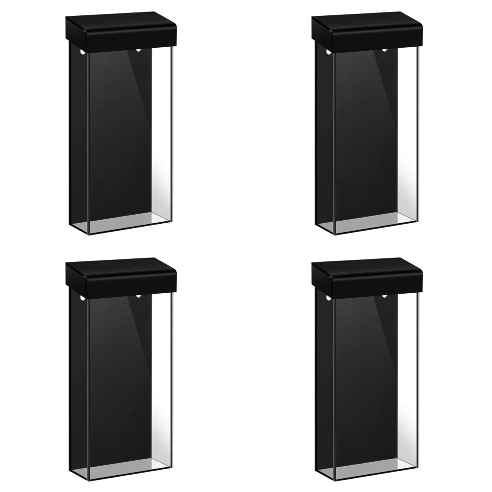 4X Outdoor Brochure Holder 4X9 Inch Waterproof Wall Mount Literature Box With Lid Clear Acrylic For Pamphlet Menu 6032874960627