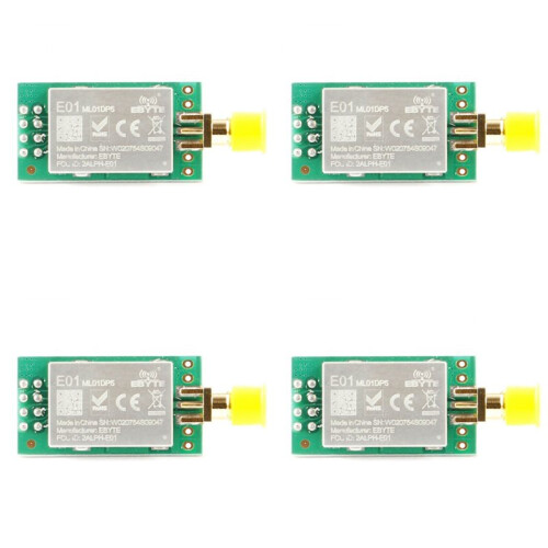 4X E01-ML01DP5 NRF24L01P+PA+LNA 2.4G Wireless Transceiver Module 2500M Remote Control RF Wireless Module