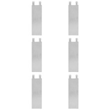 6X Aluminum Water Cooling Block 80X40X12mm Cooler for Computer CPU Radiator