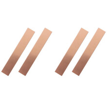 Pure Copper Anode 4 Pcs, 6 X 1 X 0.04 Inch (19 GA) 99.95% High Purity Copper Electrode Strips Pure Copper Shee