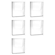5X Brief Halter Mail Organizer Wand Halterung Haken Acryl Haus Büro Dekoration