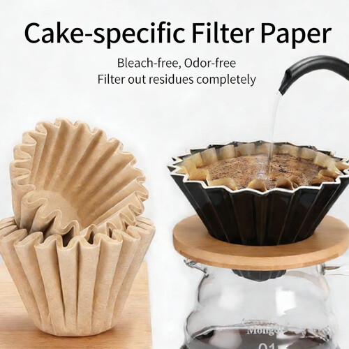 Unbleached Coffee Filter Paper For Drip Coffee Maker-White 185 2