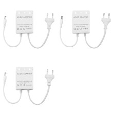 3X AC 100-240V Ingang 12V Uitgang Voeding EU-Stekker Waterdichte Oplader voor CCTV-Beveiliging AHD Analoge IP-Camera EU-Stekker
