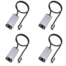 4X RJ45 LAN Adapter for 14 13 12 11 8 7 6 5 // Ethernet LAN Network Adapter with Charge Adapter Port 20W