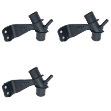 3X Kühlmittelschlauch-Anschlussrohradapter 16577-0T030 165770H010 165770T030 für 2009-2017, Schwarzer Kunststoff