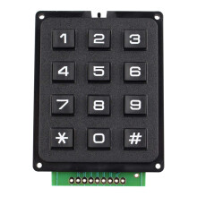 3x4 Matrix Keypad Module 12 Key Membrane Keyboard for Arduino DIY Projects Durable Tactile Input