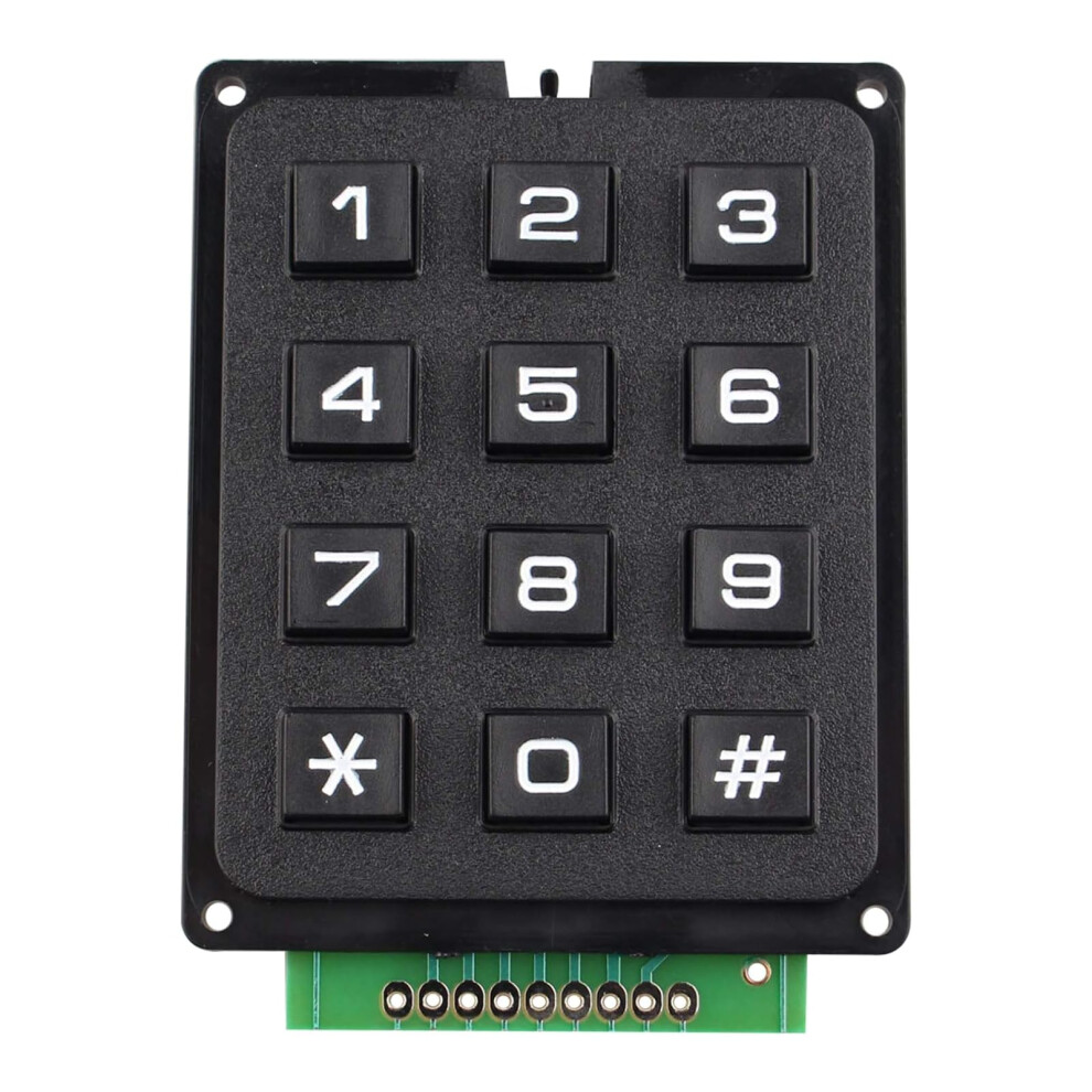 3X4 Matrix Keypad Module 12 Key Membrane Keyboard For Arduino Diy Projects Durable Tactile Input 9771547470991