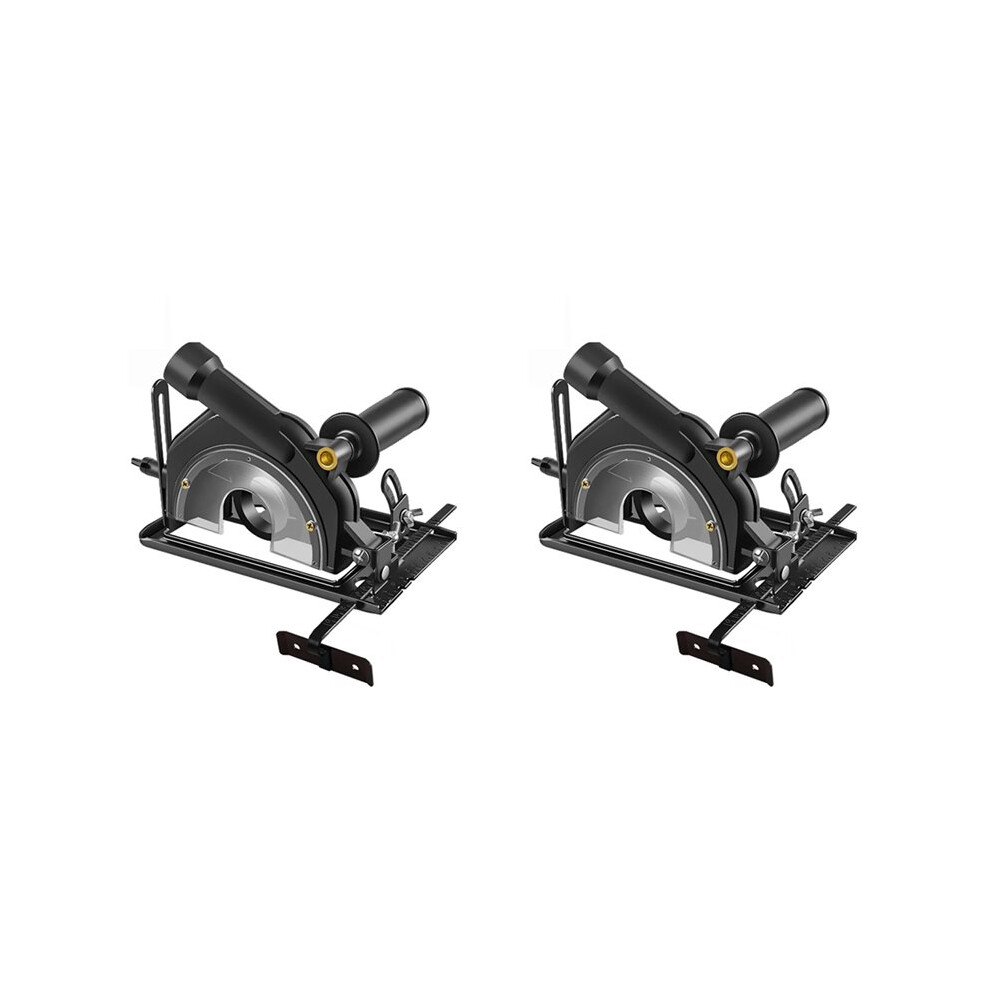2X Hand Angle Grinder Converter To Cutter Base Bracket 0-40Mm Depth Slotting Stand Tools For 100-125Mm Angle Grinder 6031625801233