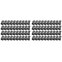 Clothes Hanger Connector Hooks,Flocking Hanger Hooks Space Saver Duty Clothes Hangers Hooks for Closet Organizer, 80PCS