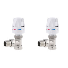 2X Thermostatventil Heizkörperventil Fußbodenheizung Temperaturregelung Thermostatventil DN20