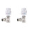 2X Thermostatic Radiator Valve Floor Heating Temperature Control Thermostat Valve DN20 1