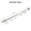 Standard Barbell 1inch Spinlock Weight Lifting Bar 6ft 6