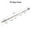 Standard Barbell 1inch Spinlock Weight Lifting Bar 6ft 8