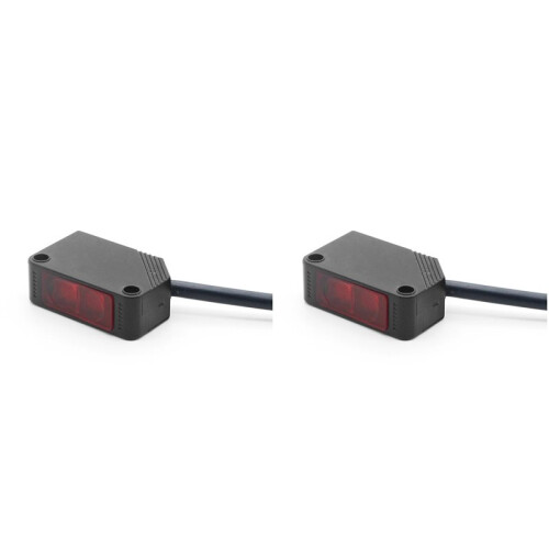 2X E3Z-R61 NPN Photoelectric  Sensor with Bracket Mirror Reflection Photoelectric  Sensor 2m Range