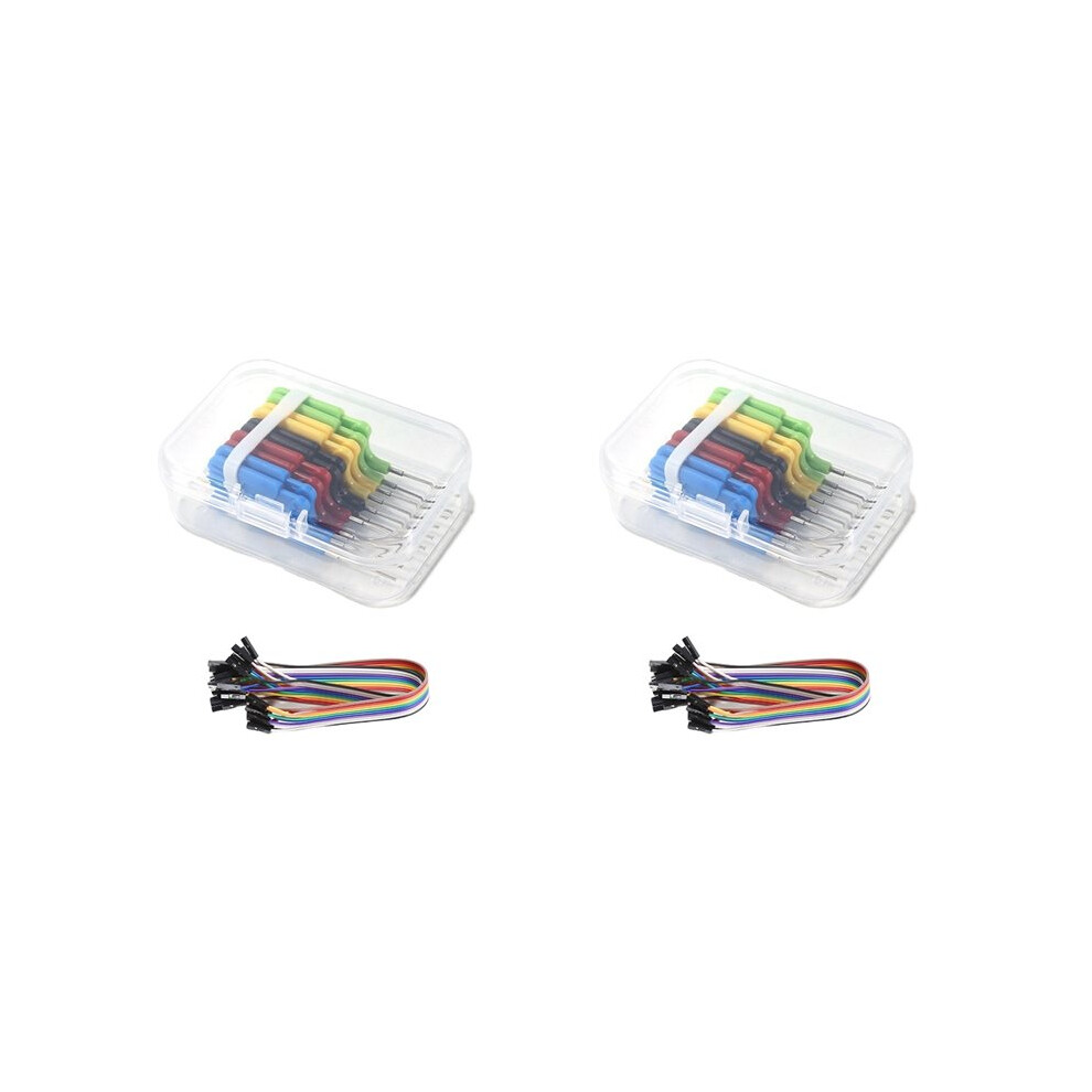 20Pcs Sdk08 Test Clips With Jumper Cable Ic Test Hook Clips 40V Ultra Small Clip 2A Test Clamp For Electrical Testing 6034100056098